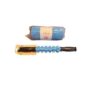Manduka eQua Yoga Mat Towel blue quick drying hot yoga & deep tissue roller